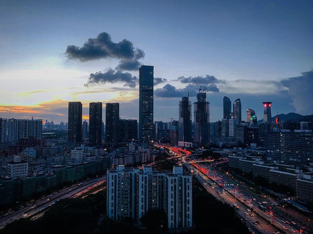 深圳天际线黄昏