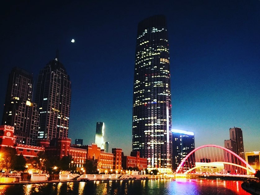 天津海河夜景