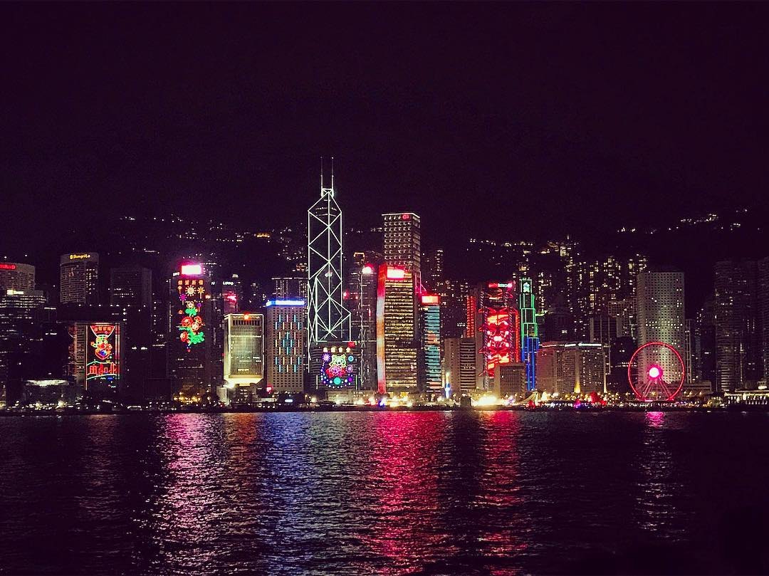 香港维多利亚港夜景