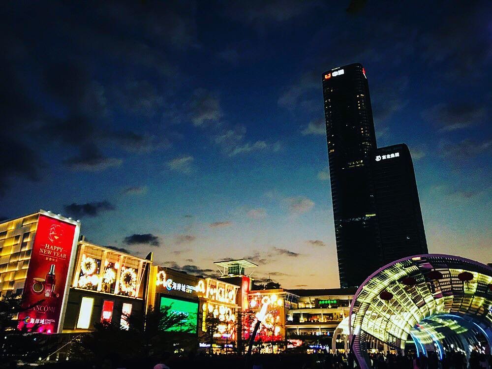 厦门双子塔夜景